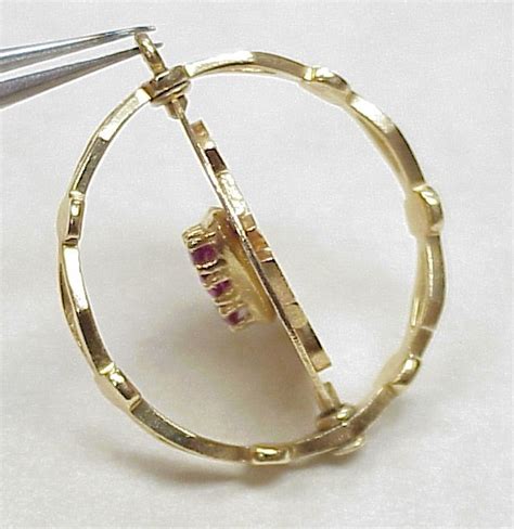 Large Romantic SPINNER Charm 14k Gold & Ruby from arnoldjewelers on ...