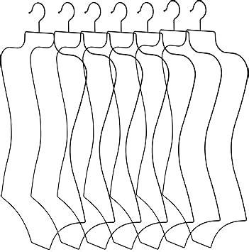 Amazon Body Shape Bikini Hanger Wire Body Shape Display Hangers Metal Lingerie Hangers