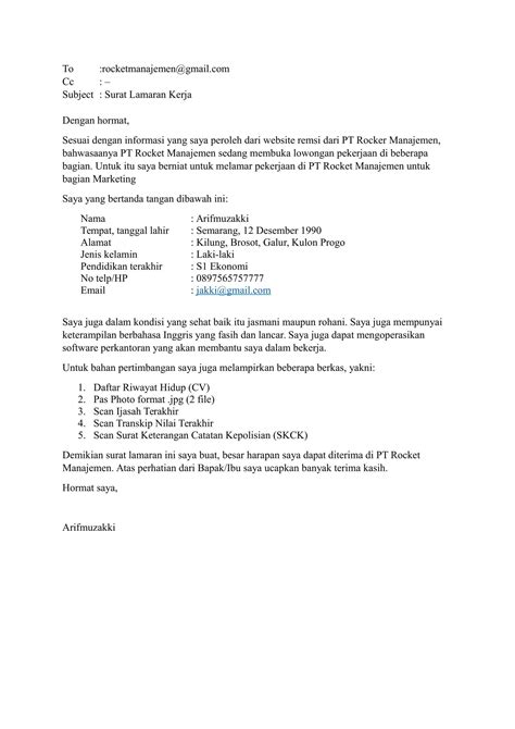 Contoh Surat Panggilan Interview Bahasa Inggris Loptetype
