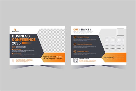 Corporate Business Postcard Template Design, 38510927 Vector Art at ...