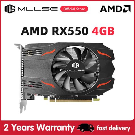 MLLSE AMD Radeon RX 550 4GB Graphics Card GDDR5 128bit PCI-E X16 HDMI ...