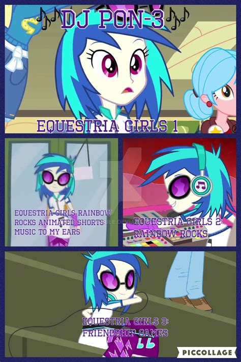 Eqg Dj Pon 3 Collage By Gouhlsrule On Deviantart