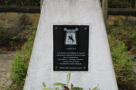 Memorial 4th Squadron French 2nd Hussar Regiment Stockem Stockem