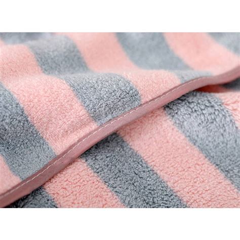 China Microfiber Coral Fleece Striped Bath Towelbeach Towel Manufacturer And Supplier Mingda