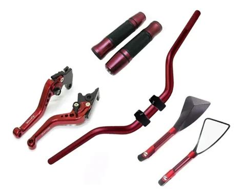 Guidão Naked Manopla Retrovisor Manete Gsr750 Gsx s750