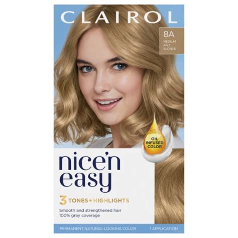 Clairol Nice N Easy Permanent Hair Color A Medium Ash Blonde Ct Qfc