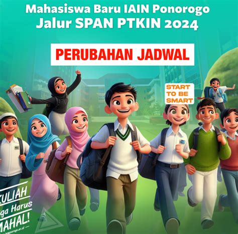 Perubahan Daftar Ulang Registrasi Calon Mahasiswa Baru Iain Ponorogo