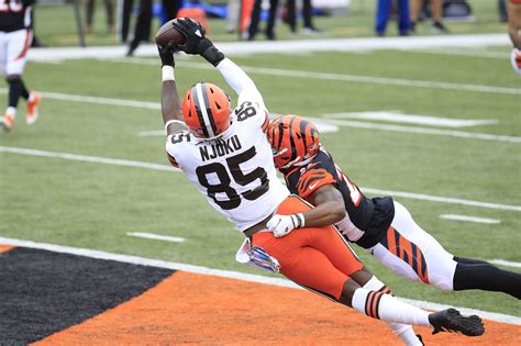 David Njoku injury: high ankle sprain could affect Browns-Bills