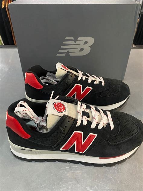 New Balance 574 Black Red White