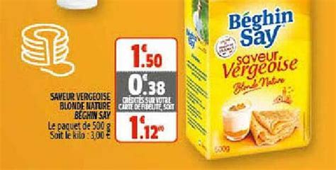 Promo Saveur Vergeoise Blonde Nature B Ghin Say Chez Coccinelle Supermarch Icatalogue Fr