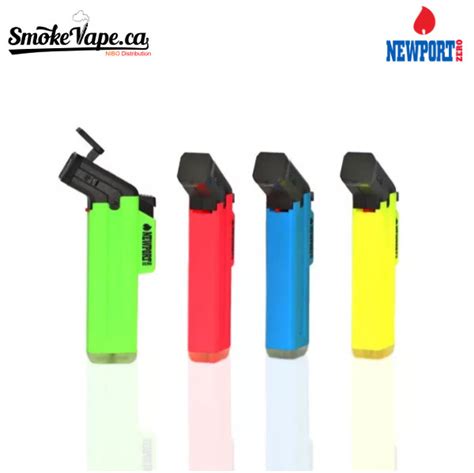 Newport Side Torch Lighter Long Neon Smokevapeca