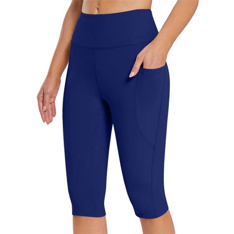Capri Leggings for Women Knee Length Capris for Casual Summer Yoga ...