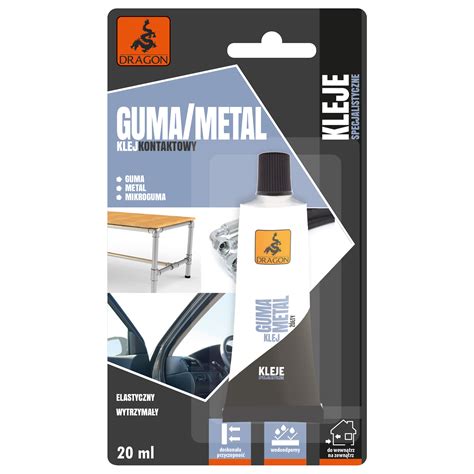 Klej do gumy i metalu 20 ml blister DRAGON - DRAGON - Kleje uniwersalne ...