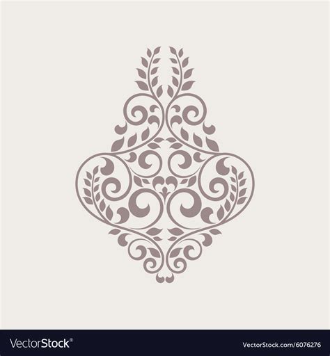 Ornamental Floral Element For Design Royalty Free Vector