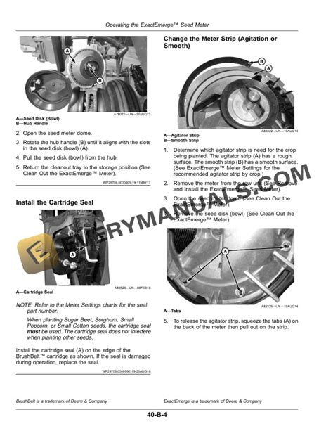 John Deere 1725NT ExactEmerge And MaxEmerge 5e Planter Operator Manual