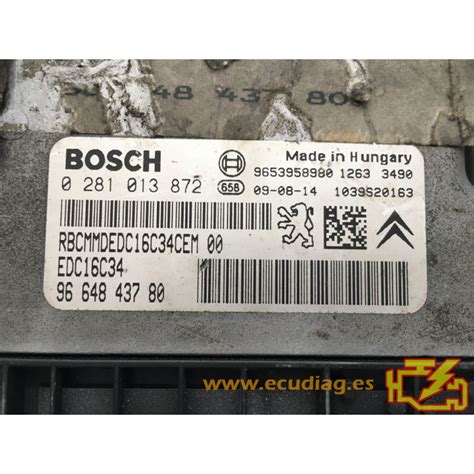 Ecu Bosch Edc C Citroen C Hdi Cv