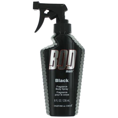 Bod Man Black By Parfums De Coeur 8 Oz Frgrance Body Spray For Men