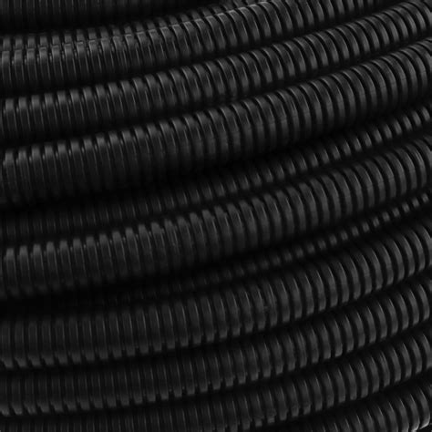 Tubo Corrugado Pvc Flexible M 16 100 M Negro Hiper Electrón