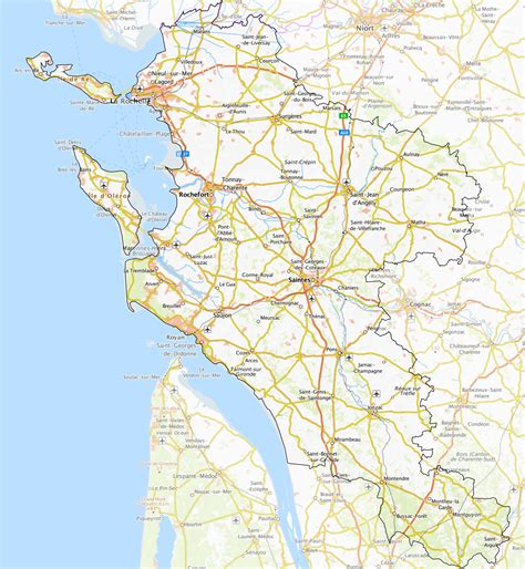 carte de la charente maritime