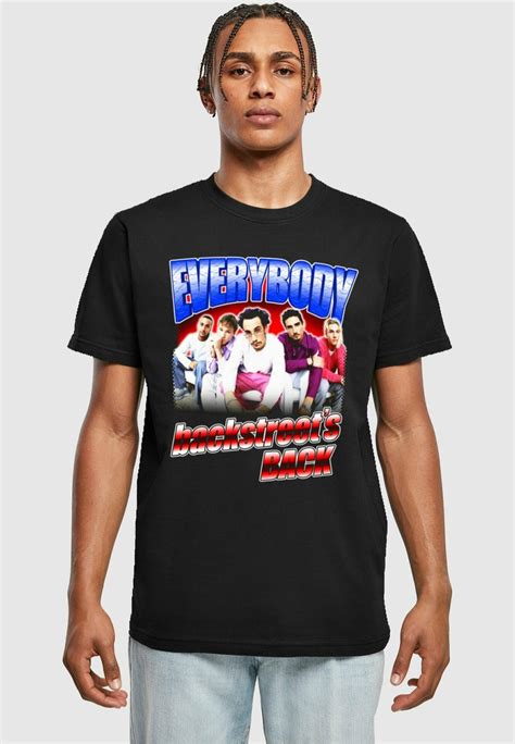 Merchcode Backstreet Boys Everybody T Shirt Print Blackschwarz