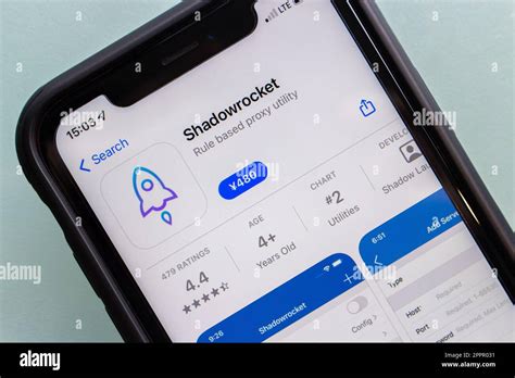 Shadowrocket App Seen In An App Store On An IPhone Shadowrocket Is An