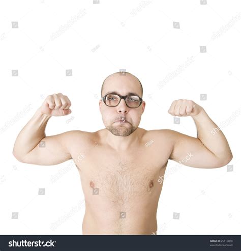 Funny Guy Showing His Muscles Stock Photo 25119838 | Shutterstock