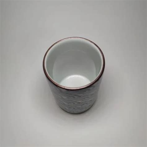 Taza De T Japonesa Con Ondas Azules