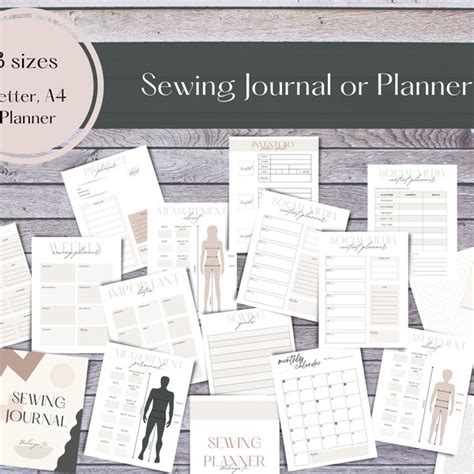 Sewing Planner Etsy