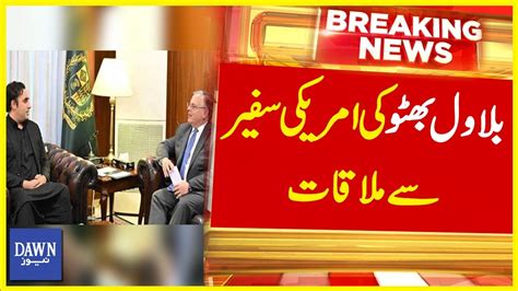 Bilawal Bhutto Meets Us Envoy Donald Blome Breaking News Dawn News