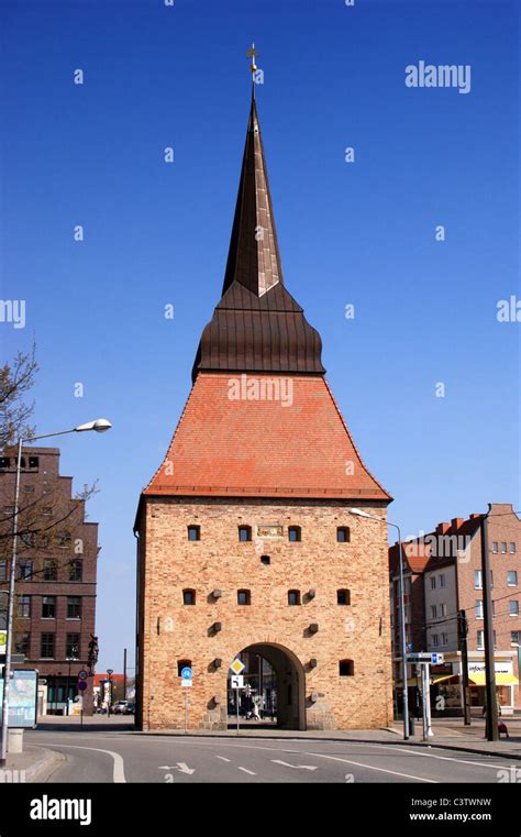 Steintor Gate Rostock Germany Stockfotos Steintor Gate Rostock