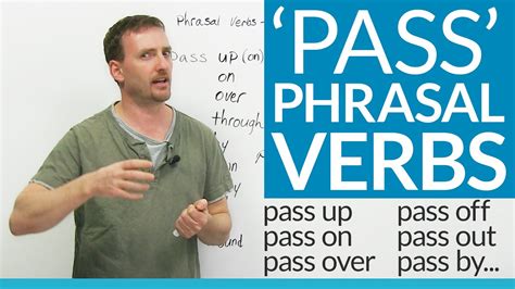 Phrasal Verbs with PASS: pass up, pass away, pass out... - YouTube