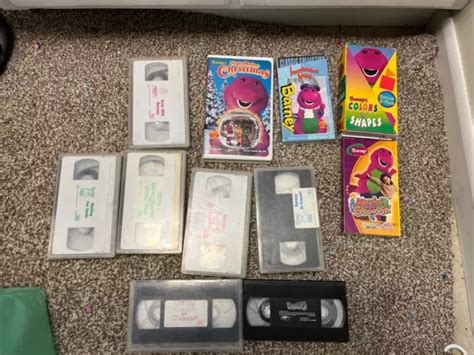 BARNEY THE PURPLE Dinosaur VHS Tapes Lot Of Barneys Great Adventure