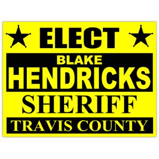 Elect For Sheriff - Campaign Sgin Template