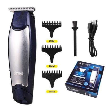 TONDEUSE CHEVEUX with box Kemei KM 5021 USB Rechargeable Électrique