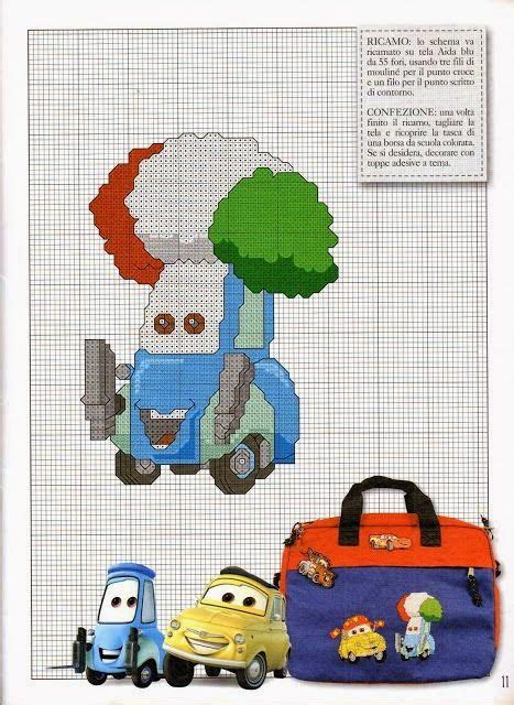 Tutoriales Y DIYs Punto De Cruz Coches De Cars Disney Cross Stitch