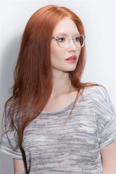 Prism Round Translucent Frame Glasses Online Ginger Hair Bright