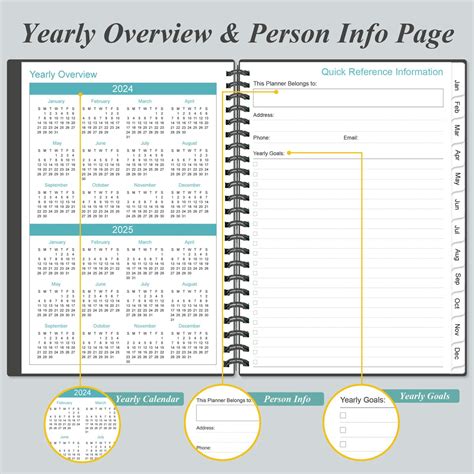 2024 Daily And Monthly Planner One Page Per Day Daily