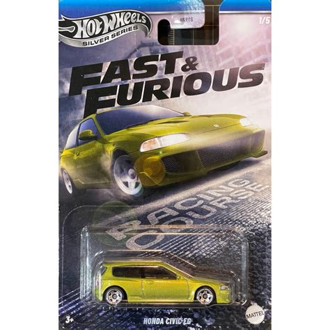 風火輪 Hot Wheels 銀標 玩命關頭 Fast Furious 鐵底 本田 HONDA CIVIC EG 蝦皮購物