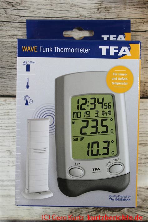 Erfahrungsbericht Tfa Dostmann Wave Funk Thermometer