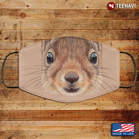 Printable Squirrel Face Washable Reusable Custom Teenavi Reviews On