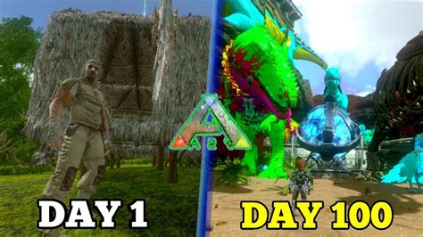 SURVIVING 100 DAYS ARK MOBILE HARDCORE EP2 DAY 10 TO 20 DIA 10 AO DIA