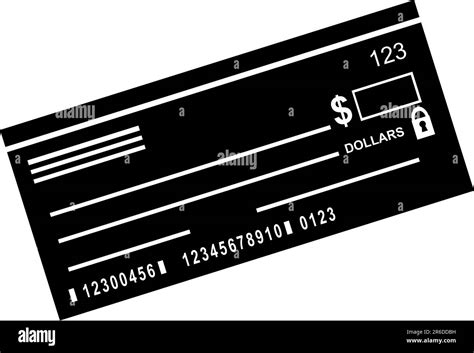 An Image Of A Blank Business Personal Check Stock Vector Image And Art