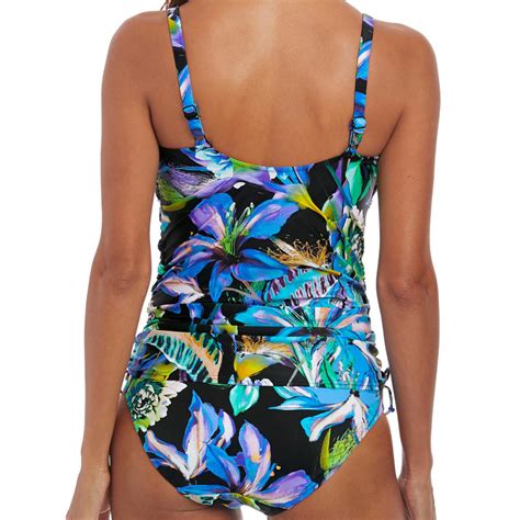 Tankini Bandeau Twist Armatures Fantasie Bain Paradise Bay Aqua Multi