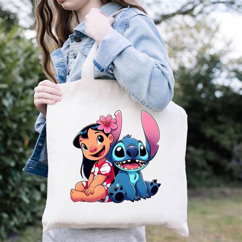 Lilo And Stitch Tote Bag Disney Stitch Tote Bag Disney Lilo Tote Bag