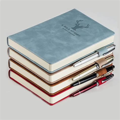 360 Pages Super Thick Wax Sense Leather A5 Notebook Business Office