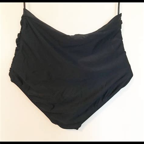 COCOSHIP Swim Retro Super High Waisted Ruched Bikini Bottoms M L Poshmark