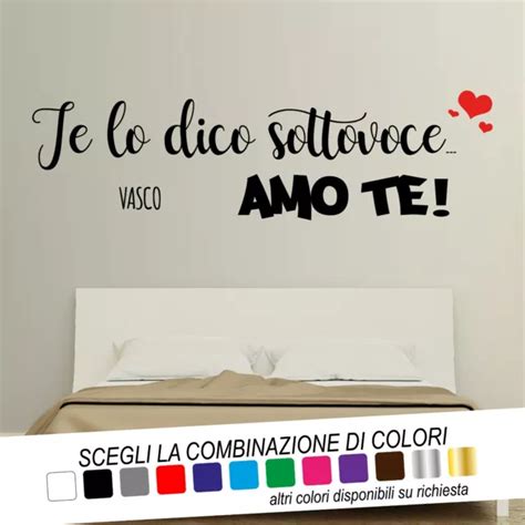 Adesivi Murali Adesivo Wall Stickers Decorazioni Frase Vasco Rossi