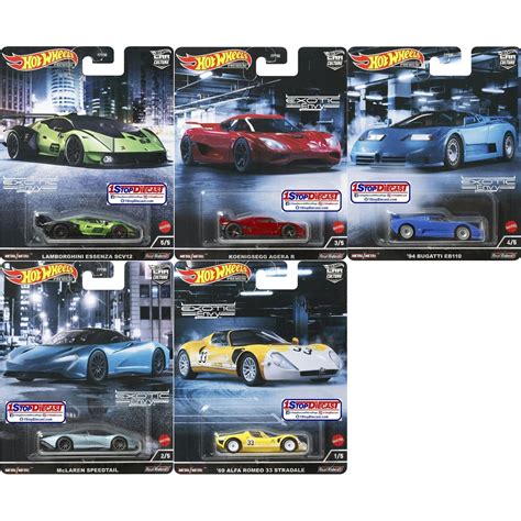 Hot Wheels Car Culture Exotic Envy Koenigsegg AgeraR Lamborghini SCV Bugatti EB