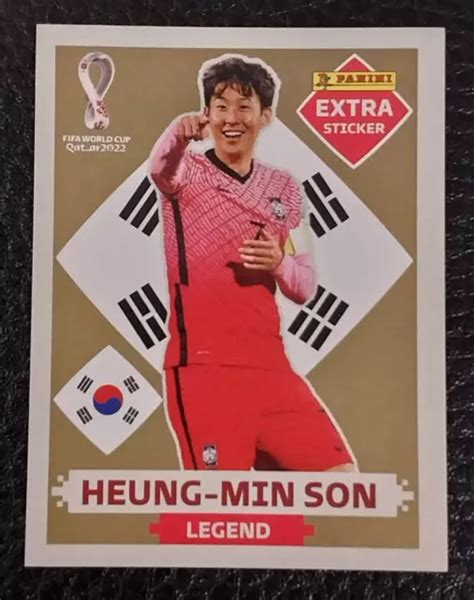 Panini Extra Sticker Qatar Heung Min Son South Korea Legend Gold