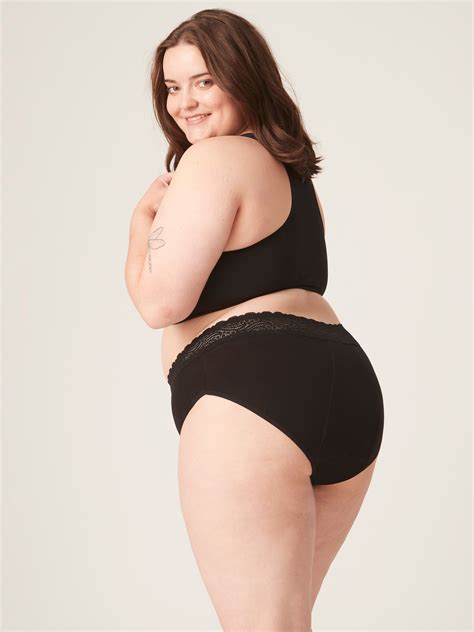 Modibodi Sensual Hi Waist Bikini Heavy Overnight Black M Stk Menstruasjon Og Pms